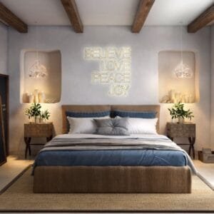 Bright and Bohemian Master Bedroom