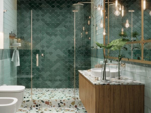 Terrazzo Lagoon Bathroom Design - Image 3