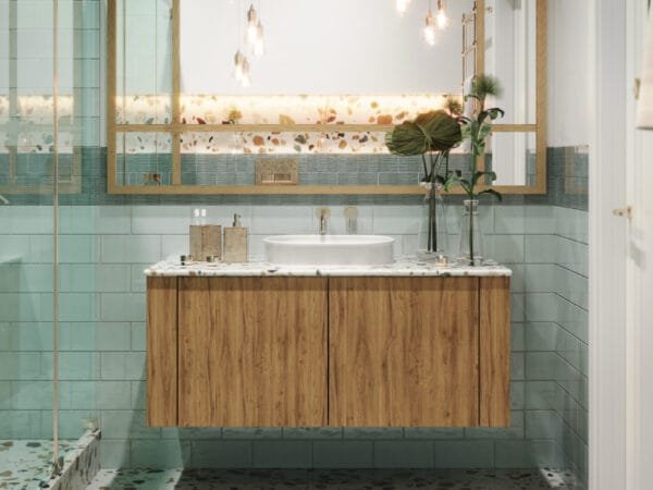 Terrazzo Lagoon Bathroom Design - Image 4