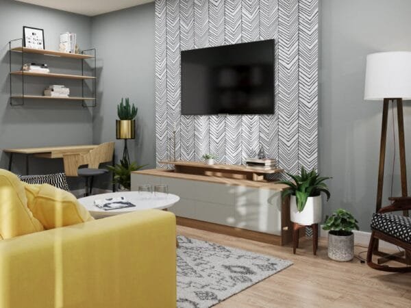 Urban Sunshine Living Room Design