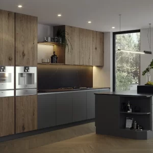 Dark Elegance Kitchen Design