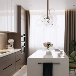 Sleek Serenity Modern Kitchen Design