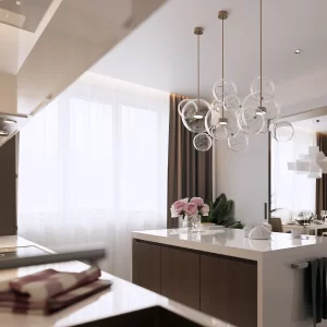 Sleek Serenity Modern Kitchen Design