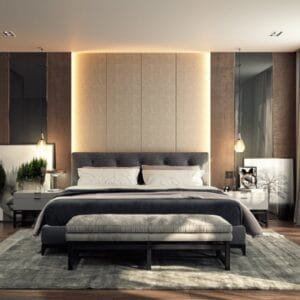 Contemporary Oasis Bedroom Design