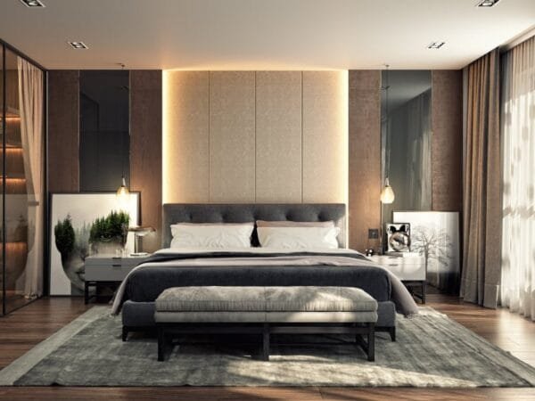 Contemporary Oasis Bedroom Design