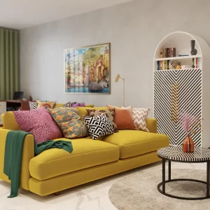 Retro Revival Living Room Design