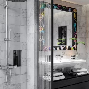 Monochrome Marvel Bathroom Design