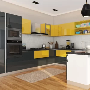 Bumble Bee U-Shaped Modular Kitchen