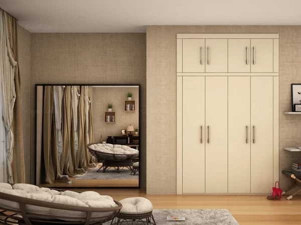 Cratis Straight Wardrobe in Muted White - Image 2