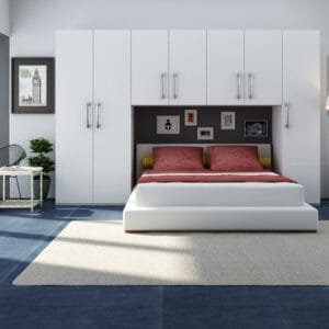 Aragon Straight Wardrobe in Nova Grey