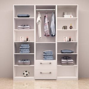 Calydon Straight Wardrobe in Shangrila and Chestnut