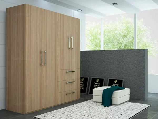 Fabien Straight Wardrobe in European Ash