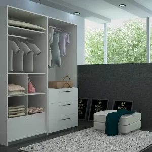 Fabien Straight Wardrobe in European Ash