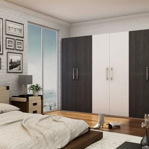 Glia Straight Wardrobe Design in Magellan Vintage and Nova Grey