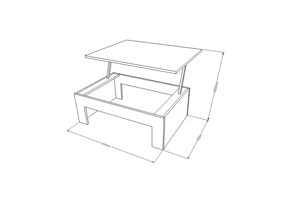 Space Saving Furniture: Coffee cum Laptop Table - Image 5