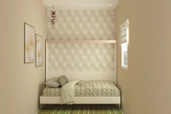 Space-Saving Furniture: Queen-Size Horizontal Wall-Mounted Folding Bed